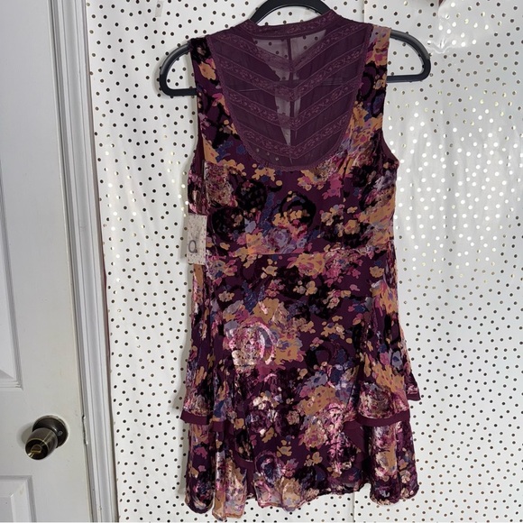 Free People Floral Purple Sleeveless Dress - Picture 9 of 10